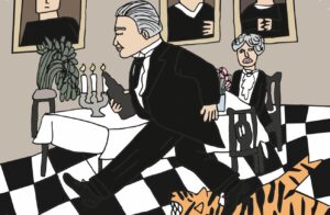 Til/fra lapp Grevinnen & Hovmesteren