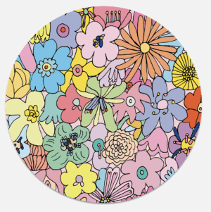 Blomster Glassbrikke