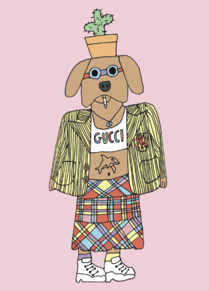 Gucci Dog Kort