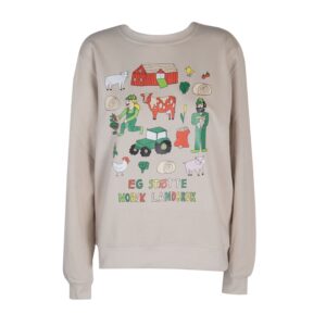 Eg Støtte Norsk Landbruk Beige Genser