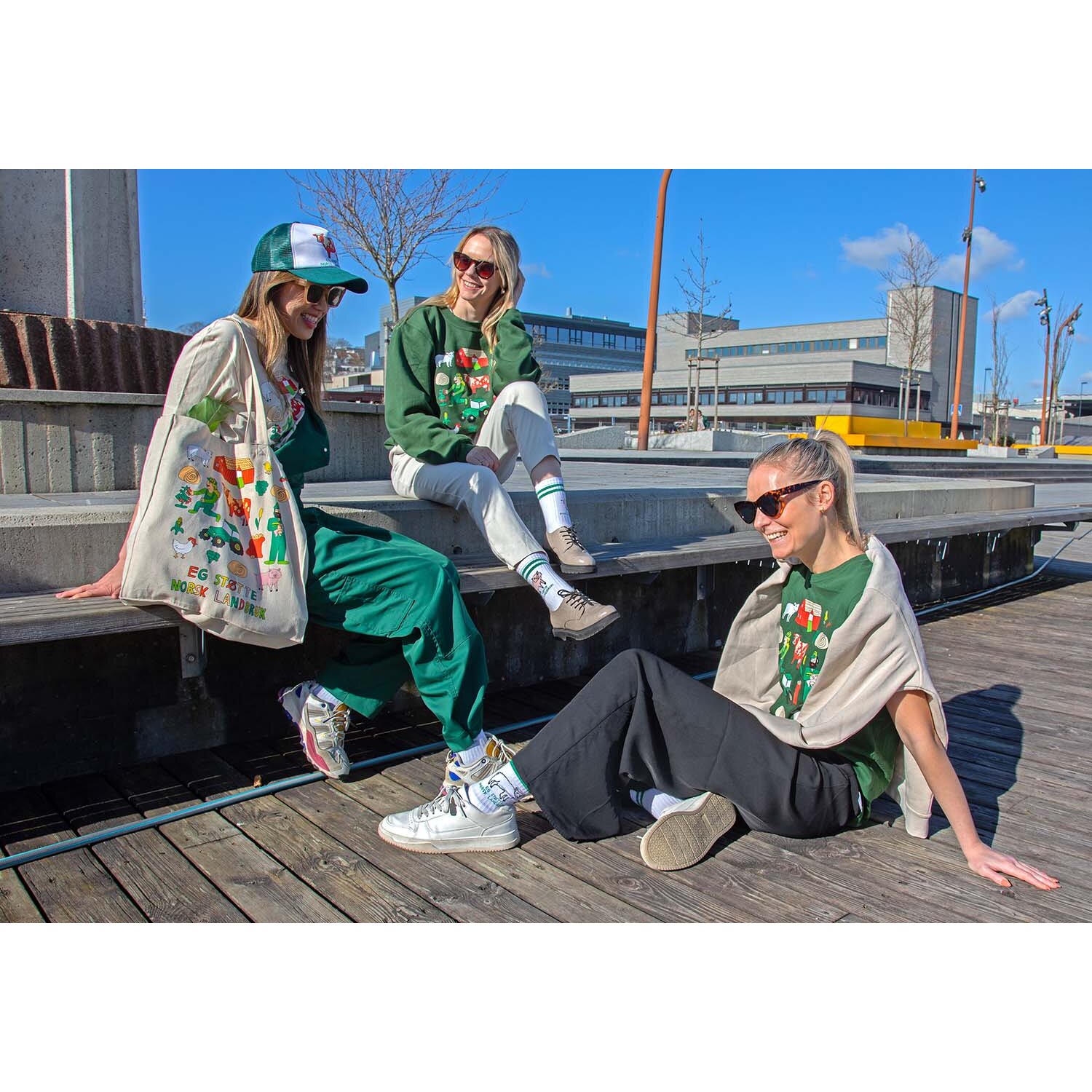 Eg Støtte Norsk Landbruk Beige Genser - Bilde 3