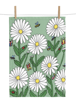 Kjøkkenhåndkle Prestekrager