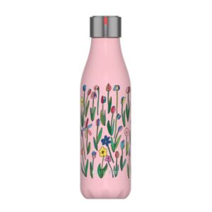 Rosa Sløyfe termoflaske 0,5 L Blomstereng
